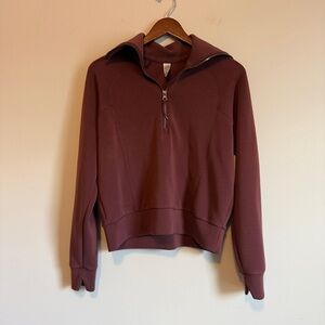 SPANX AirEssentials Half Zip Sweatshirt WOMEN XS Spice Cozy Spring Atheleisure